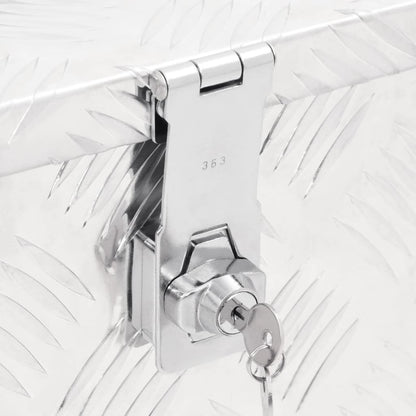 Opbergbox 50X5X20,5 Cm Aluminium Kleurig 50 x 15 x 20.5 cm Zilver