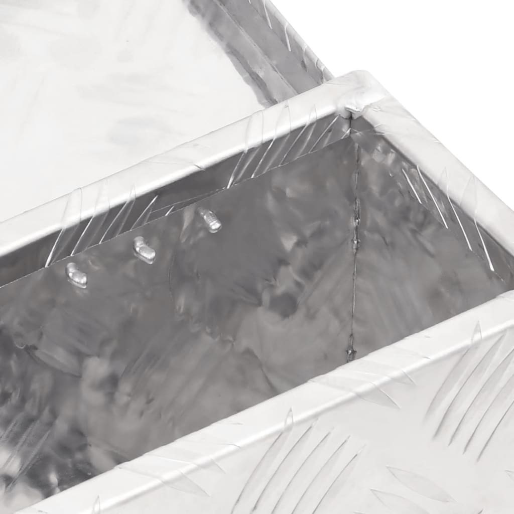 Opbergbox 50X5X20,5 Cm Aluminium Kleurig 50 x 15 x 20.5 cm Zilver
