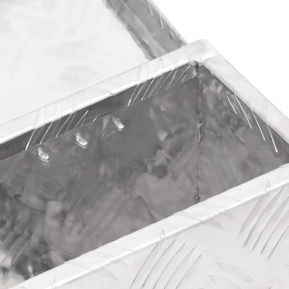 Opbergbox 50X5X20,5 Cm Aluminium Kleurig 50 x 15 x 20.5 cm Zilver