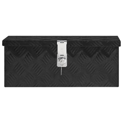 Opbergbox 50X5X20,5 Cm Aluminium 50 x 15 x 20.5 cm Zwart