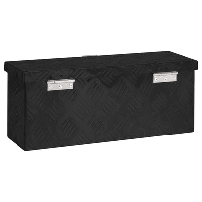 Opbergbox 50X5X20,5 Cm Aluminium 50 x 15 x 20.5 cm Zwart