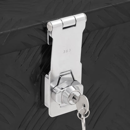 Opbergbox 50X5X20,5 Cm Aluminium 50 x 15 x 20.5 cm Zwart