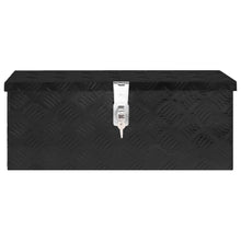 Opbergbox 60X23,5X23 Cm Aluminium 60 x 23.5 x 23 cm Zwart