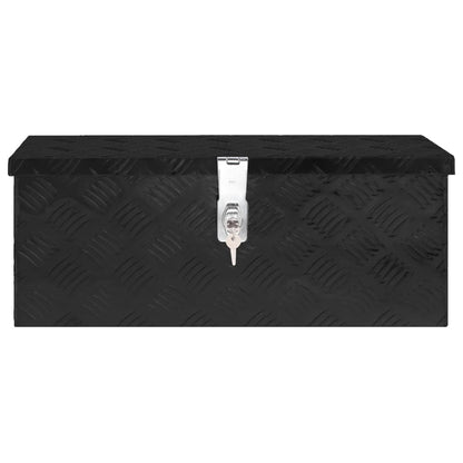 Opbergbox 60X23,5X23 Cm Aluminium 60 x 23.5 x 23 cm Zwart