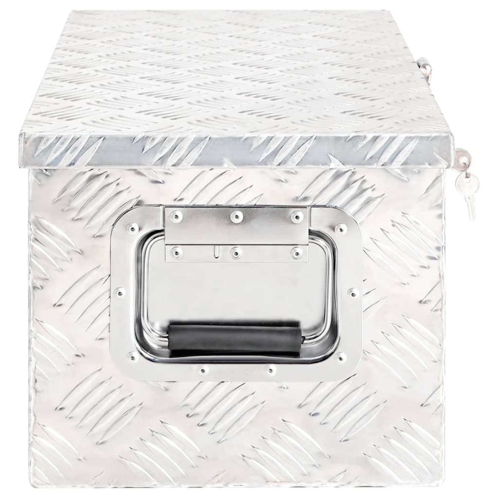 Opbergbox Aluminium Kleurig 70 x 31 x 27 cm Zilver