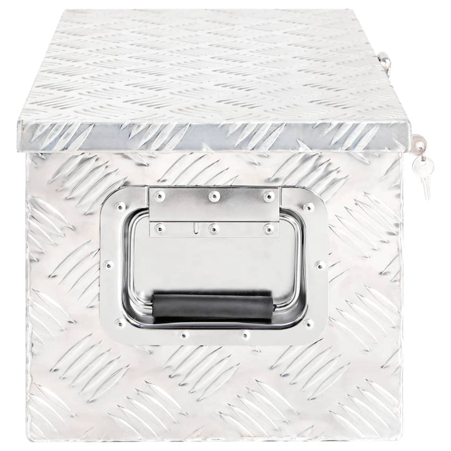 Opbergbox Aluminium Kleurig 70 x 31 x 27 cm Zilver