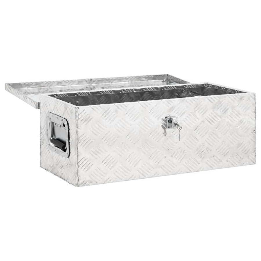 Opbergbox Aluminium Kleurig 70 x 31 x 27 cm Zilver