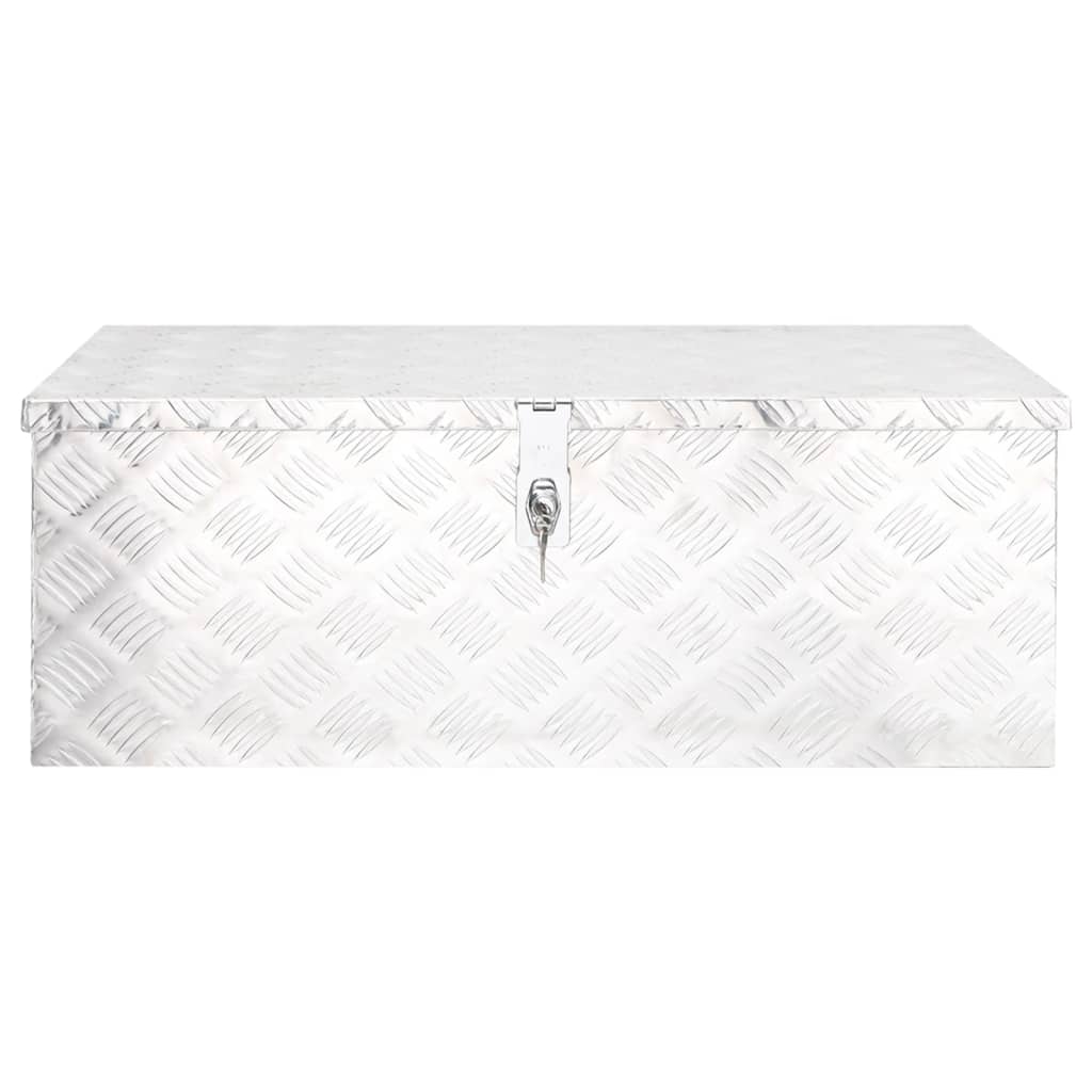 Opbergbox Aluminium Kleurig 80 x 39 x 30 cm Zilver
