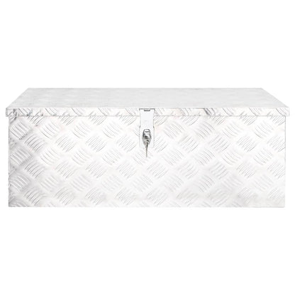 Opbergbox Aluminium Kleurig 80 x 39 x 30 cm Zilver