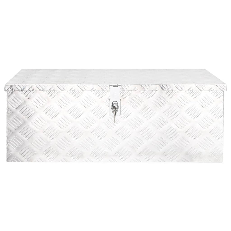 Opbergbox Aluminium Kleurig 80 x 39 x 30 cm Zilver