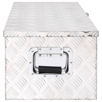 Opbergbox Aluminium Kleurig 80 x 39 x 30 cm Zilver