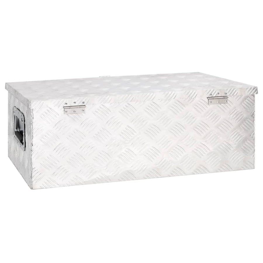 Opbergbox Aluminium Kleurig 80 x 39 x 30 cm Zilver