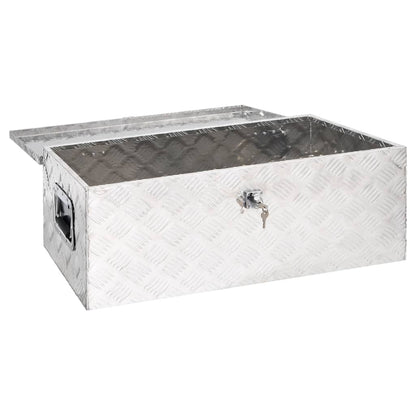 Opbergbox Aluminium Kleurig 80 x 39 x 30 cm Zilver