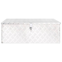 Opbergbox 90X47X33,5 Cm Aluminium Kleurig 90 x 47 x 33.5 cm Zilver