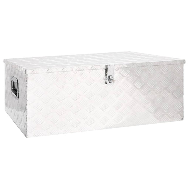 Opbergbox Aluminium Kleurig 100 x 55 x 37 cm Zilver