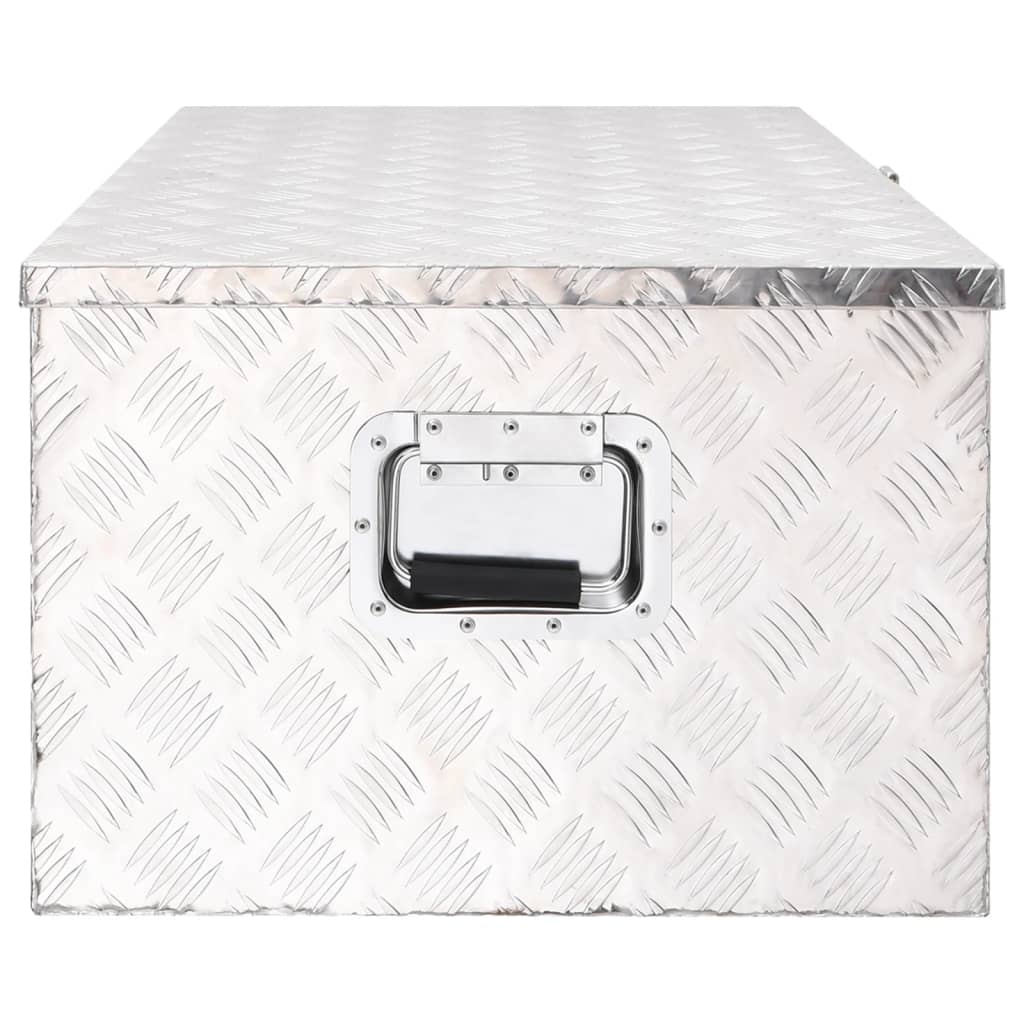 Opbergbox Aluminium Kleurig 100 x 55 x 37 cm Zilver
