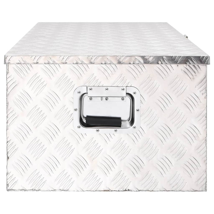 Opbergbox Aluminium Kleurig 100 x 55 x 37 cm Zilver