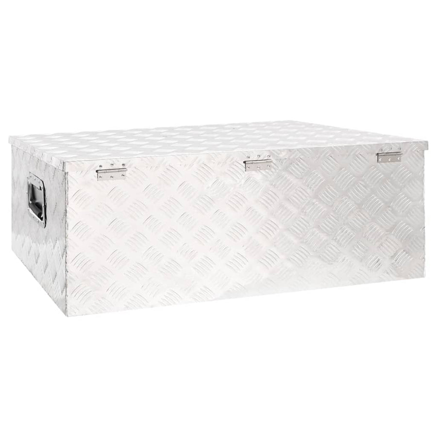 Opbergbox Aluminium Kleurig 100 x 55 x 37 cm Zilver