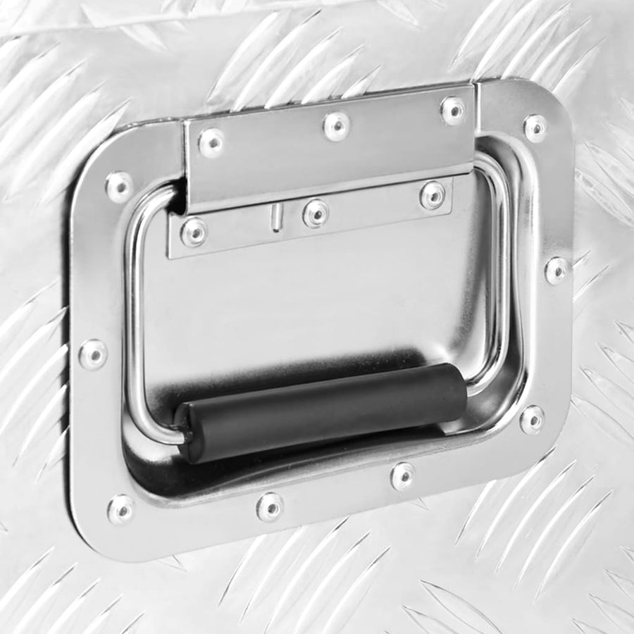 Opbergbox Aluminium Kleurig 100 x 55 x 37 cm Zilver