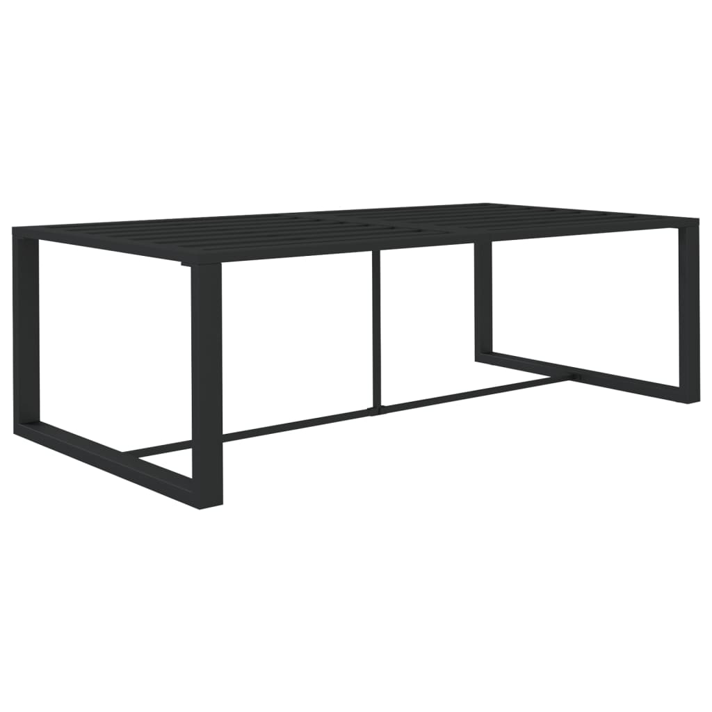 6-Delige Loungeset Met Kussens Aluminium Antracietkleurig 2x hoek + 3x midden + Tafel