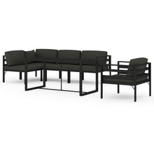 6-Delige Loungeset Met Kussens Aluminium Antracietkleurig 1