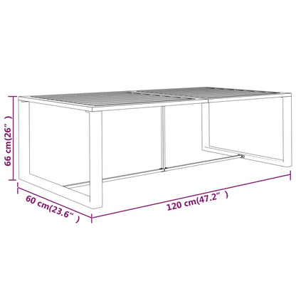 8-Delige Loungeset Met Kussens Aluminium Antracietkleurig 3x midden + 4x hoek + Tafel