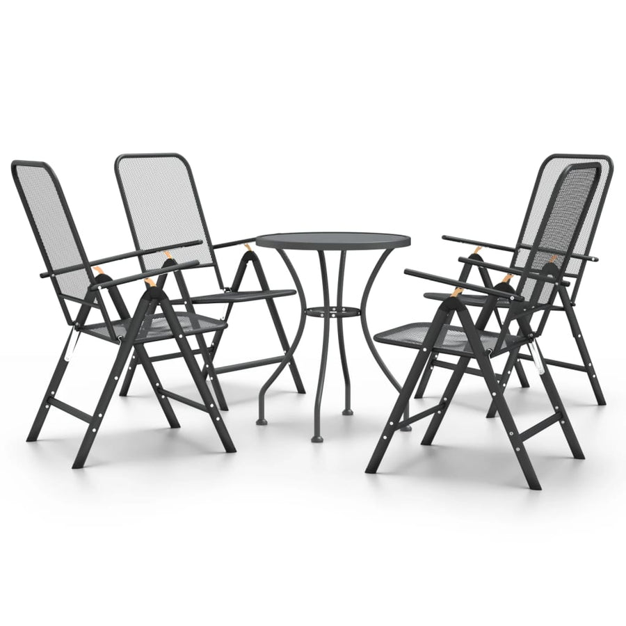 5-Delige Tuinset Metaalgaas Antracietkleurig 4