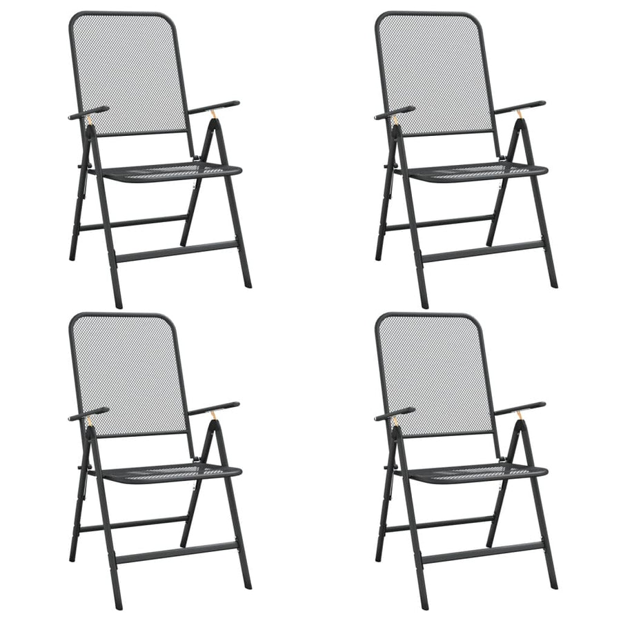 5-Delige Tuinset Metaalgaas Antracietkleurig 4