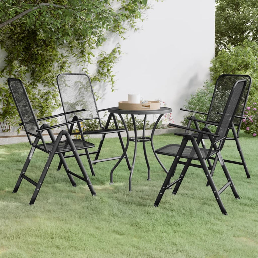 5-Delige Tuinset Metaalgaas Antracietkleurig 4