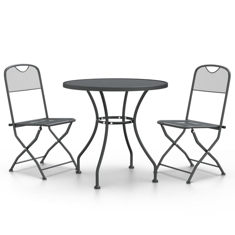 3-Delige Tuinset Metaalgaas Antracietkleurig 2