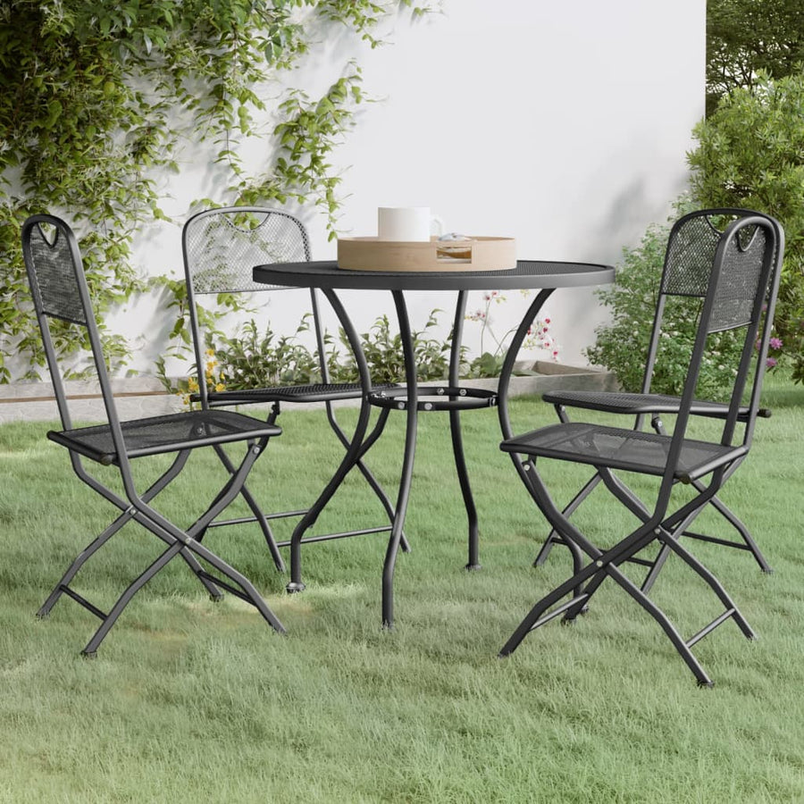 5-Delige Tuinset Metaalgaas Antracietkleurig 4