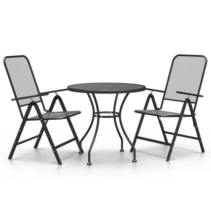 3-Delige Tuinset Metaalgaas Antracietkleurig 2
