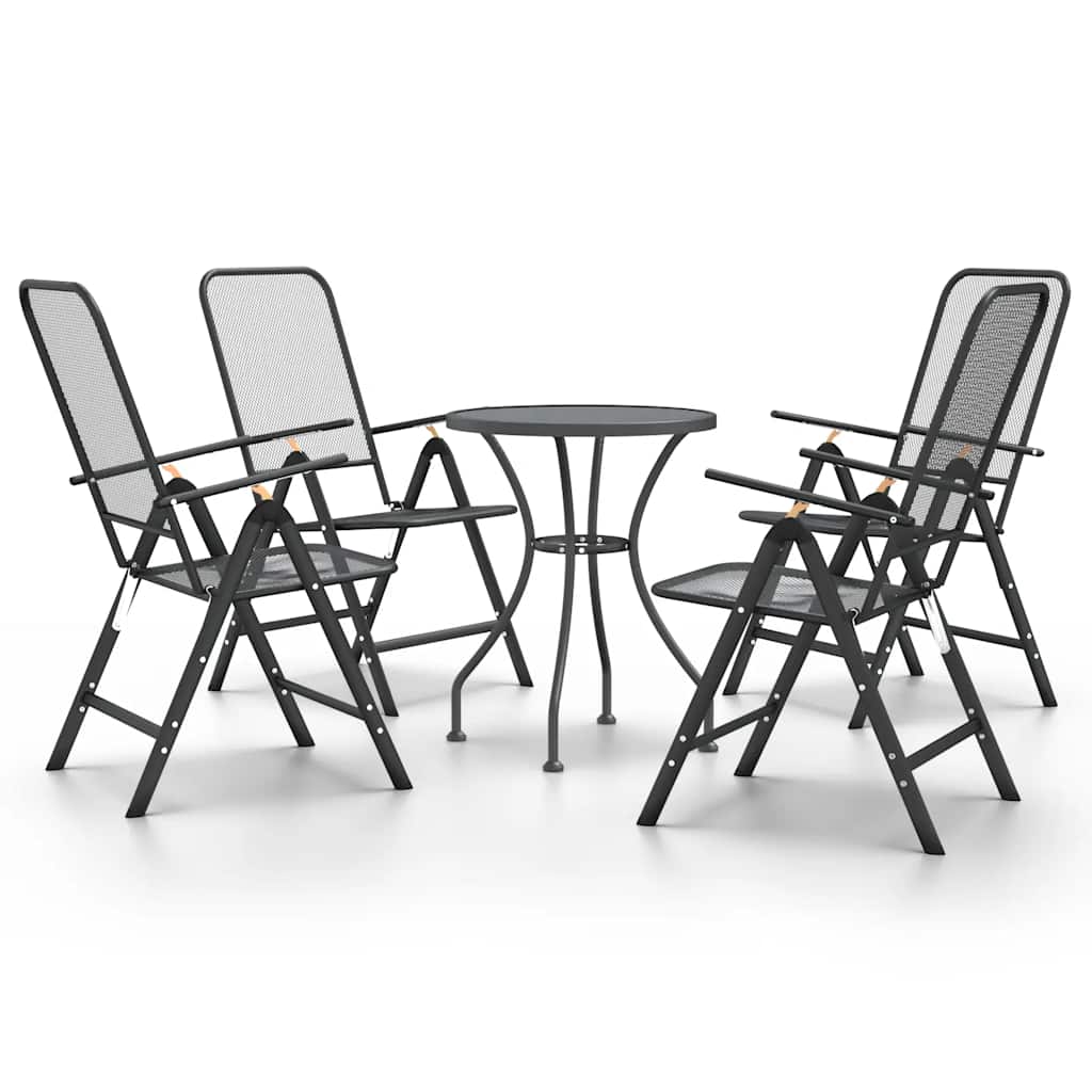 5-Delige Tuinset Metaalgaas Antracietkleurig 4