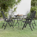 5-Piece Metal Mesh Garden Set Anthracite 4