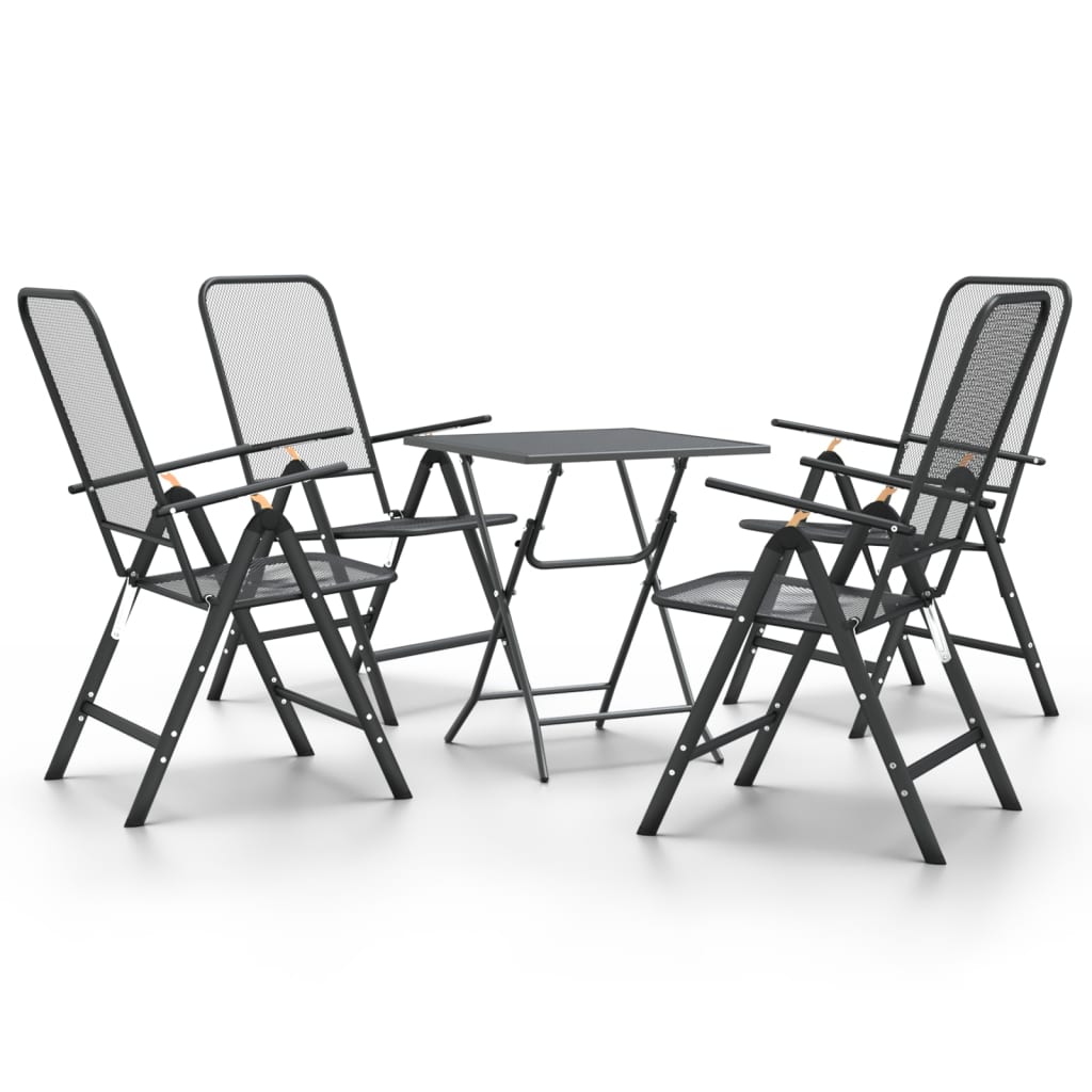 -Delige Tuinset Metaalgaas Antracietkleurig 5