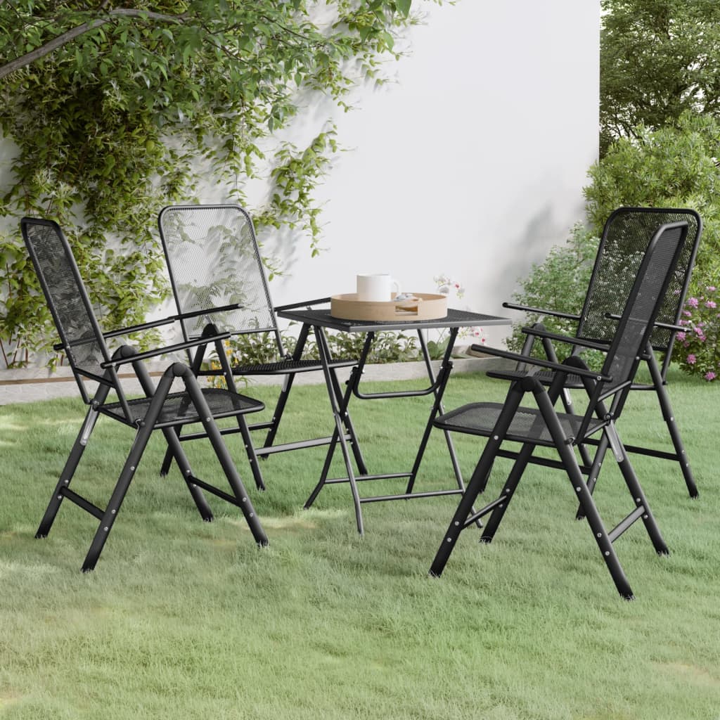 -Delige Tuinset Metaalgaas Antracietkleurig 5