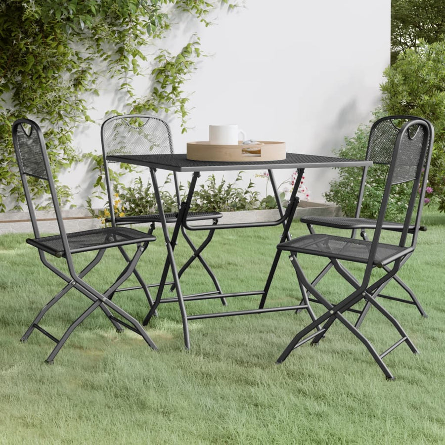 5-Delige Tuinset Metaalgaas Antracietkleurig 4