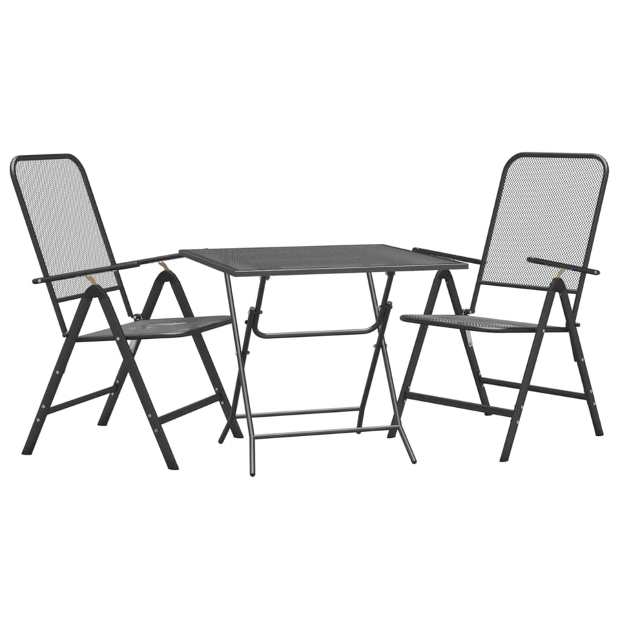 3-Delige Tuinset Metaalgaas Antracietkleurig 2