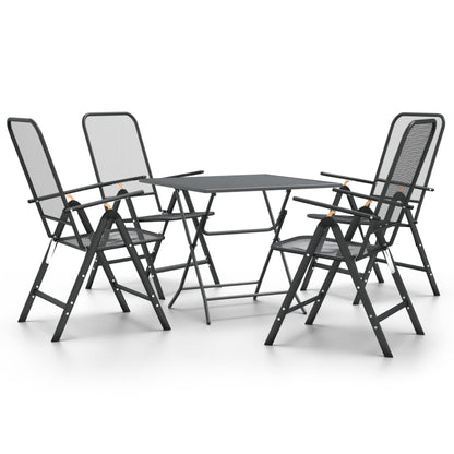 5-Delige Tuinset Metaalgaas Antracietkleurig 4