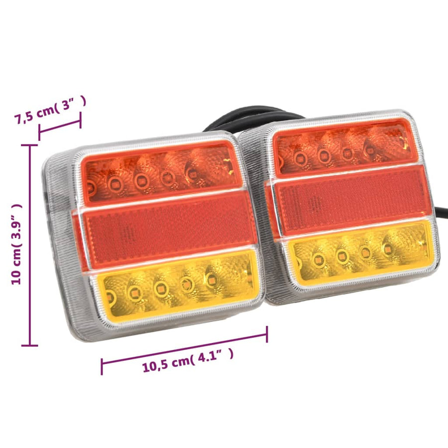 Aanhangerlampen Led-Lamp 1 V 10,5X7,5X10 Cm Rood LED-peertje