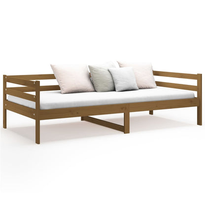 Slaapbank 90X190 Cm Massief Grenenhout Honingbruin