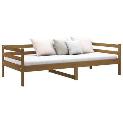 Slaapbank 90X190 Cm Massief Grenenhout Honingbruin