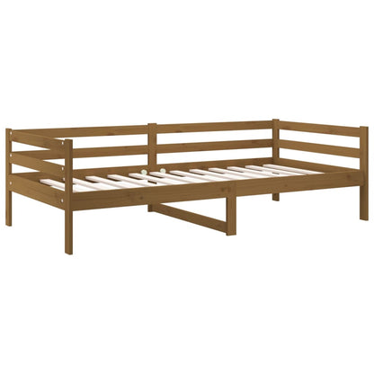 Slaapbank 90X190 Cm Massief Grenenhout Honingbruin