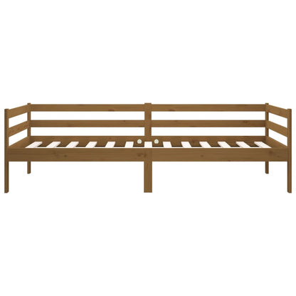 Slaapbank 90X190 Cm Massief Grenenhout Honingbruin