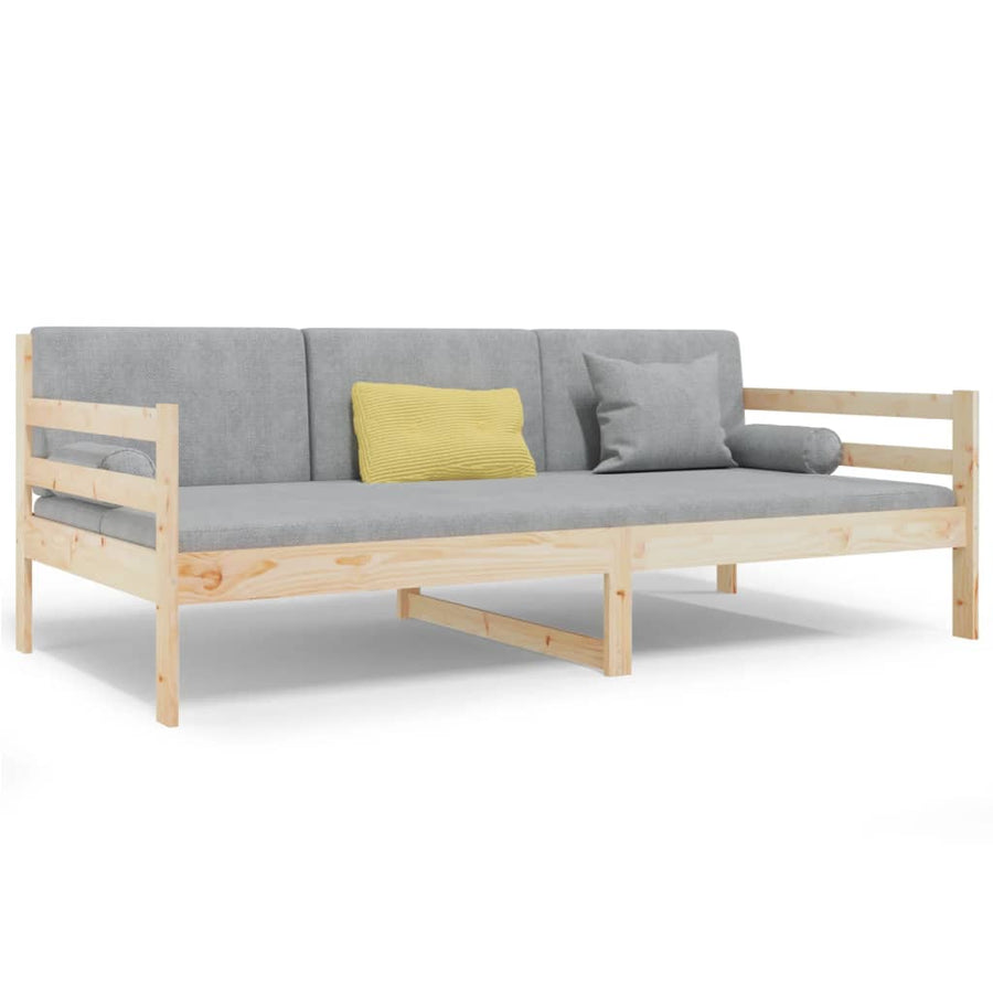 Slaapbank 90X190 Cm Massief Grenenhout Naturel