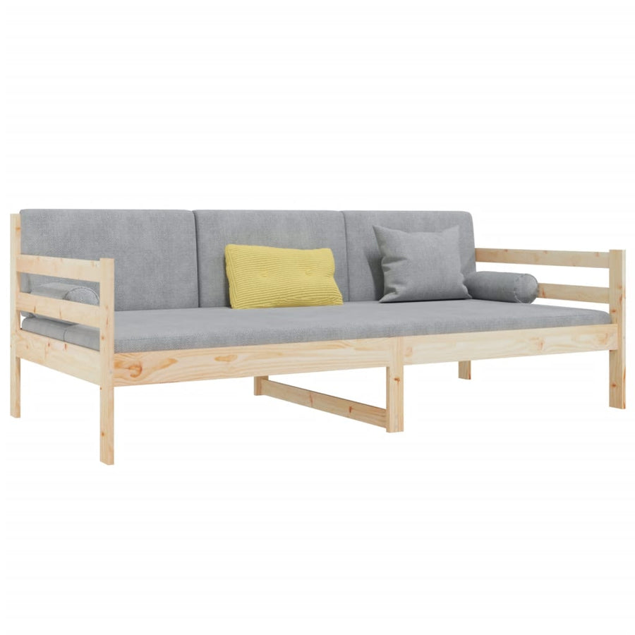 Slaapbank 90X190 Cm Massief Grenenhout Naturel