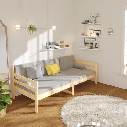 Slaapbank 90X190 Cm Massief Grenenhout Naturel