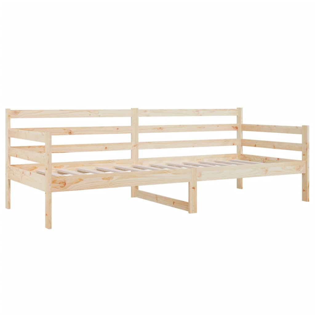 Slaapbank 90X190 Cm Massief Grenenhout Naturel