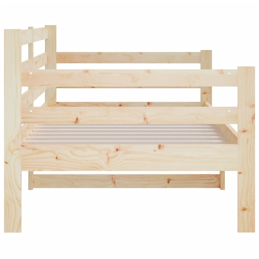 Slaapbank 90X190 Cm Massief Grenenhout Naturel