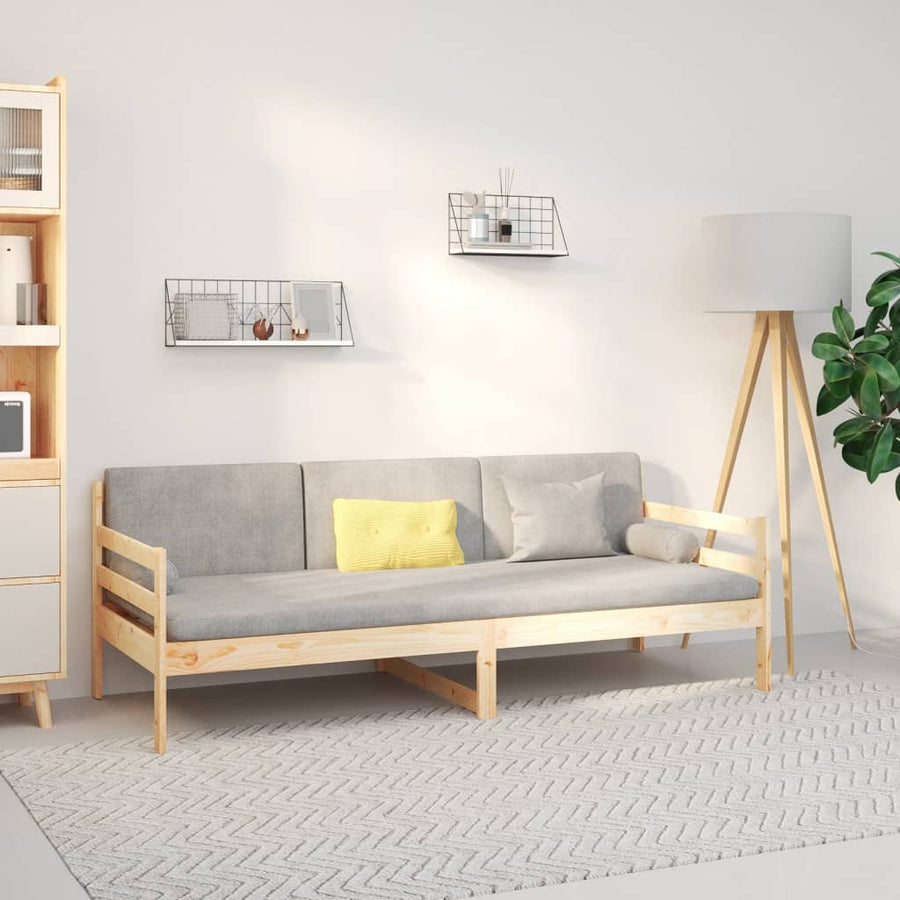 Slaapbank 90X190 Cm Massief Grenenhout Naturel